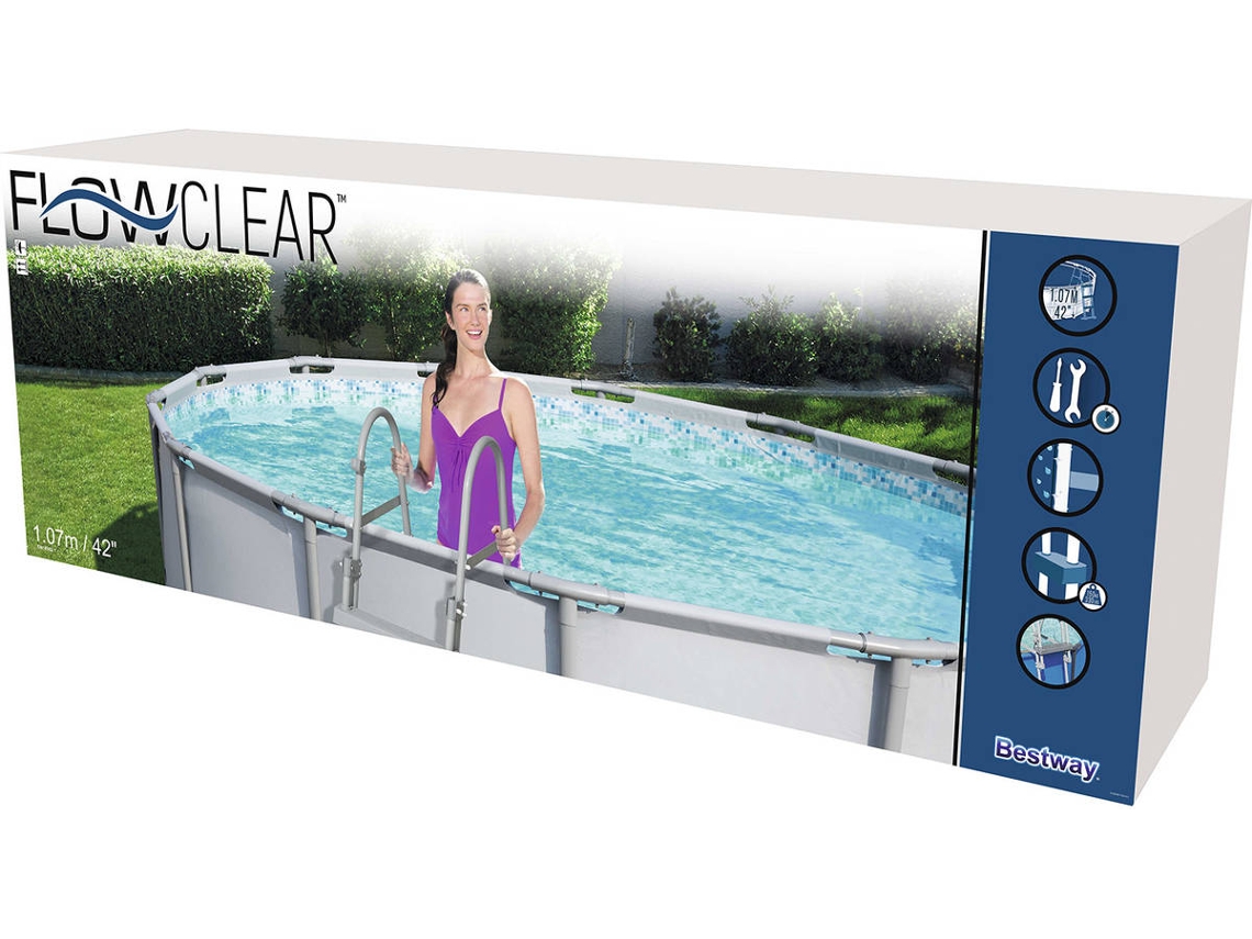 Bestway Flowclear Escada Para Piscinas Degraus Cm Worten Pt