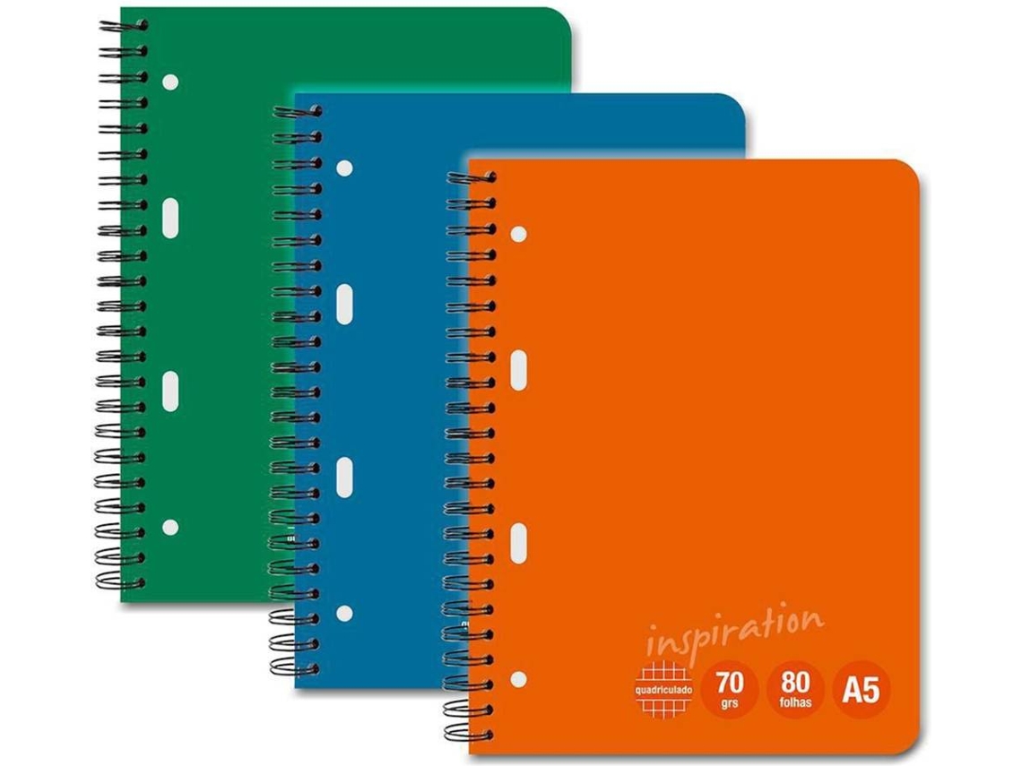 Caderno Espiral Staples Inspiration Quadriculado Folhas A