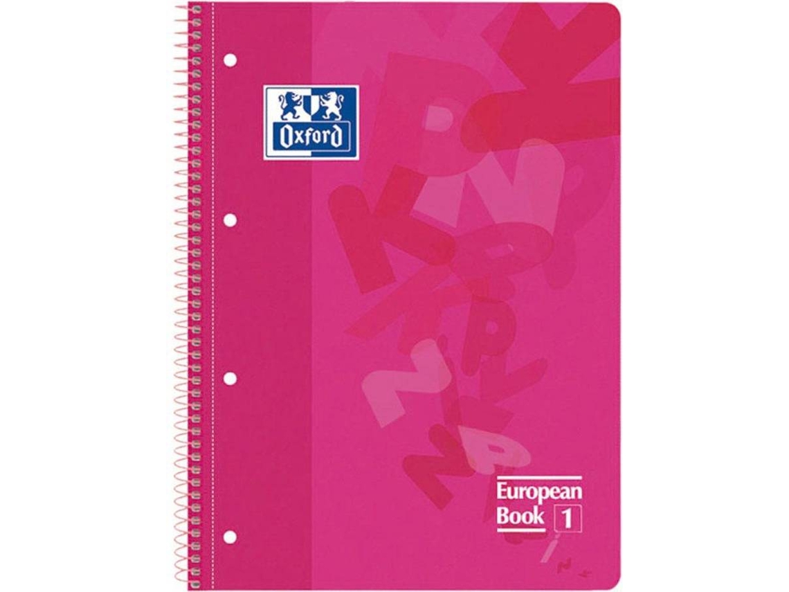 Caderno OXFORD 344391 Rosa A4 Pautado 80 Folhas Worten Pt