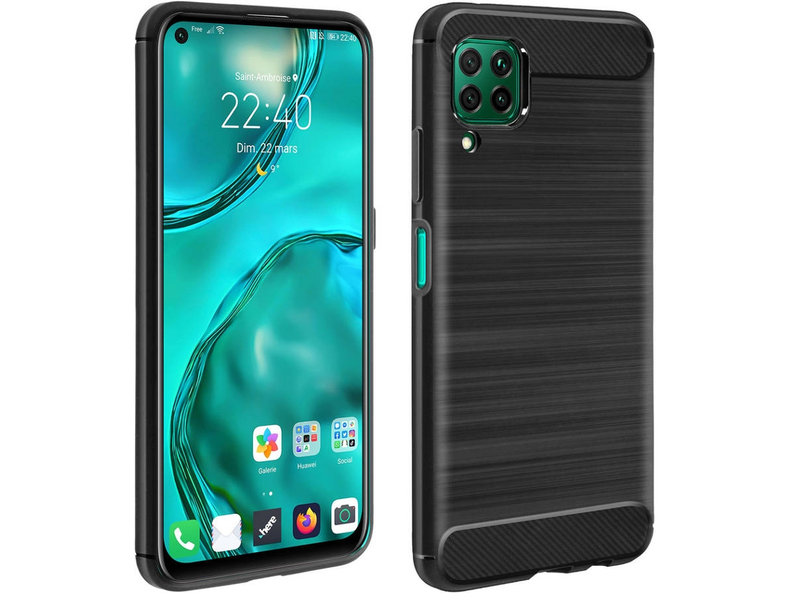 Capa Huawei P40 Lite AVIZAR Silicone Preto Worten Pt