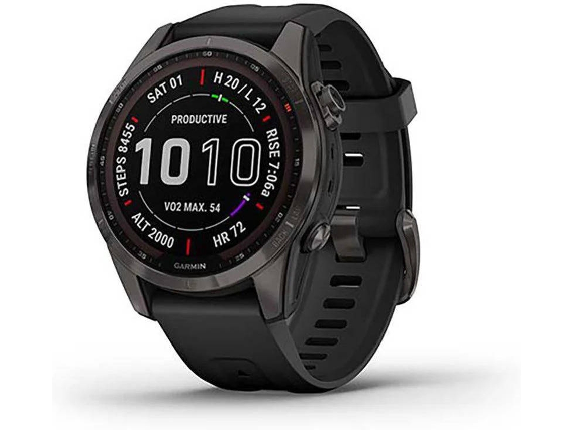 Smartwatch GARMIN 7S Sapphire Solar Edition Bluetooth e Wi Fi Até 14