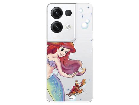 Capa para OPPO Reno 8 Pro Oficial De Disney Ariel Y Sebastián Burbujas