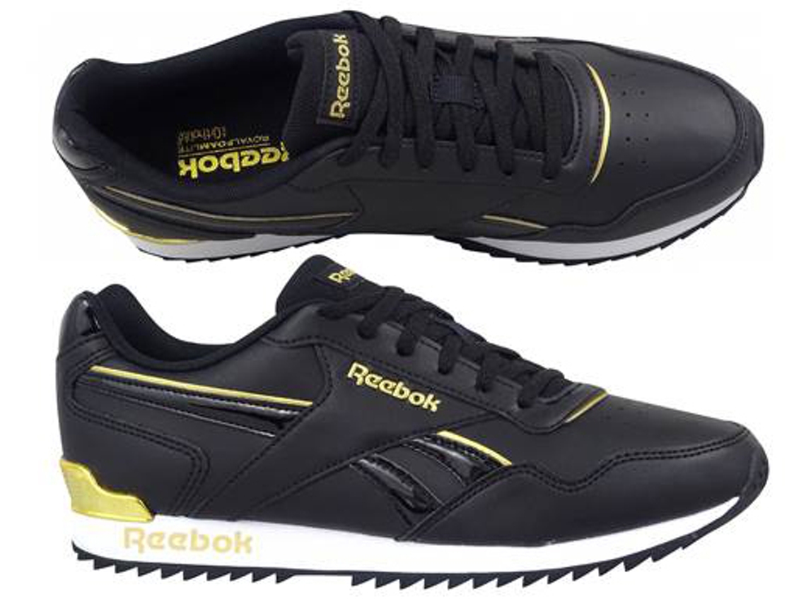 Ténis REEBOK Royal Glide Ripple Clip Mulher Preto Material Sintético