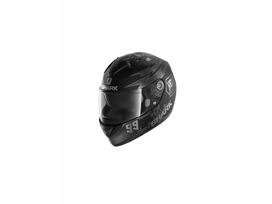 Capacete De Mota Shark Integral Ridill Catalan Bad Boy Preto M