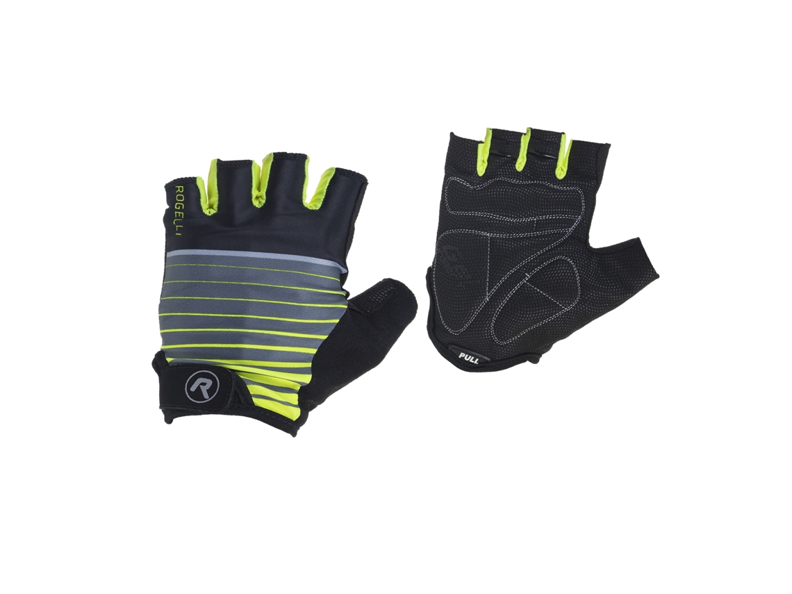 Luvas Hero para Ciclismo de Homem ROGELLI M Poliéster Preto Fluor