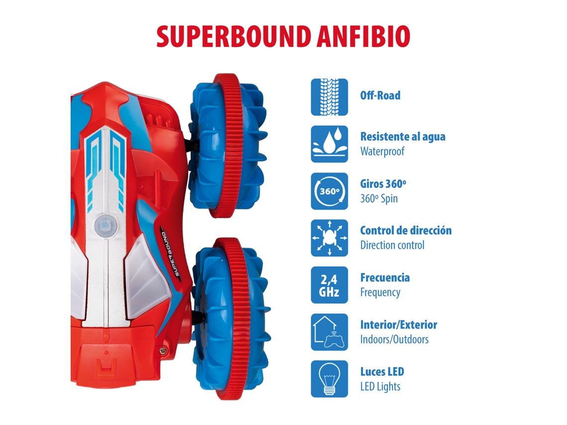 Carro Telecomandado GIRO Superbound Anfibio Vermelho Worten Pt