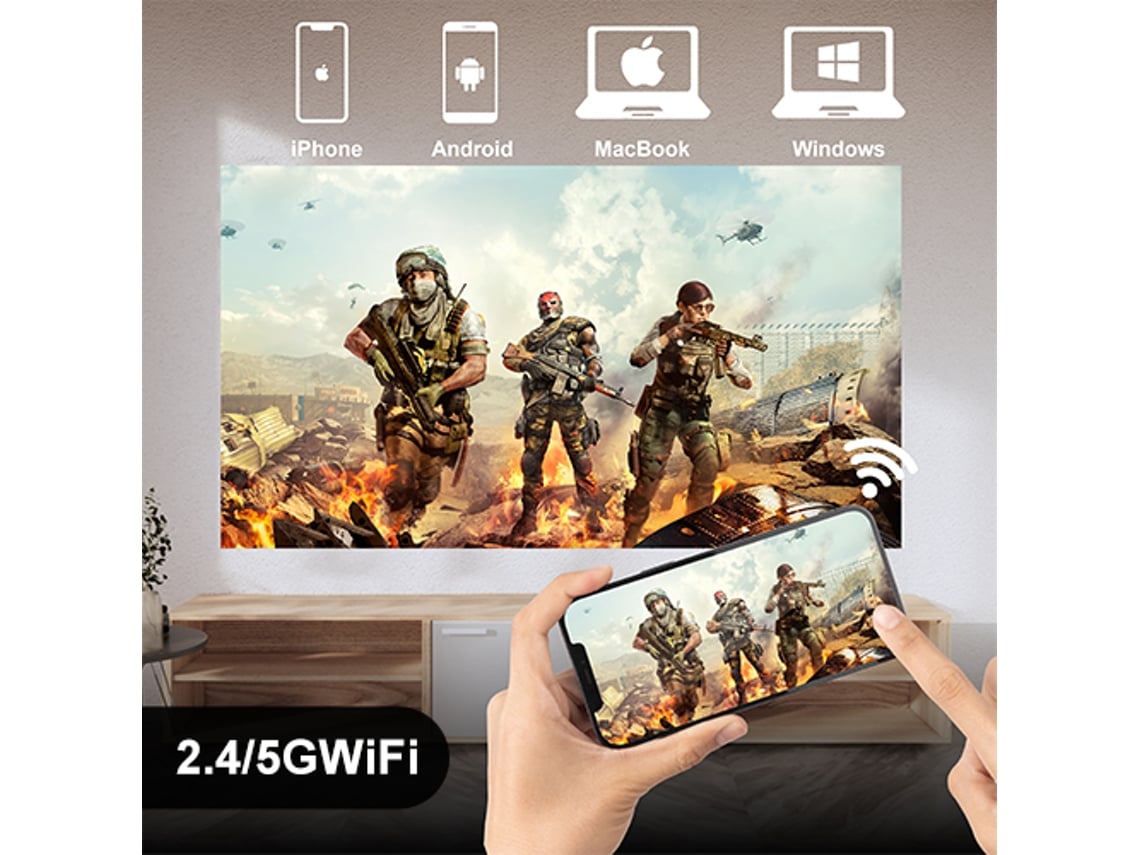 Projector ARTLII Enjoy4 1080P Native 210 Ansi Lumen Wifi Bluetooth