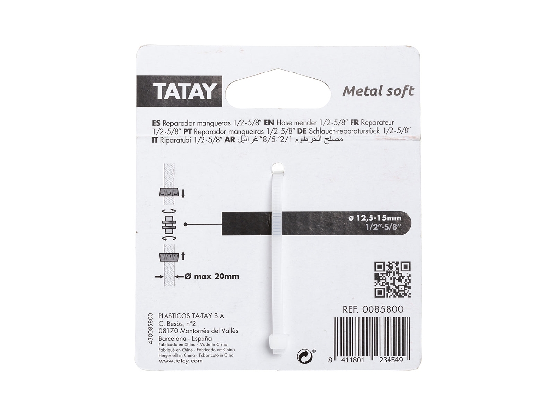 TATAY Metal Soft Reparador Rápido Universal para Mangueiras de