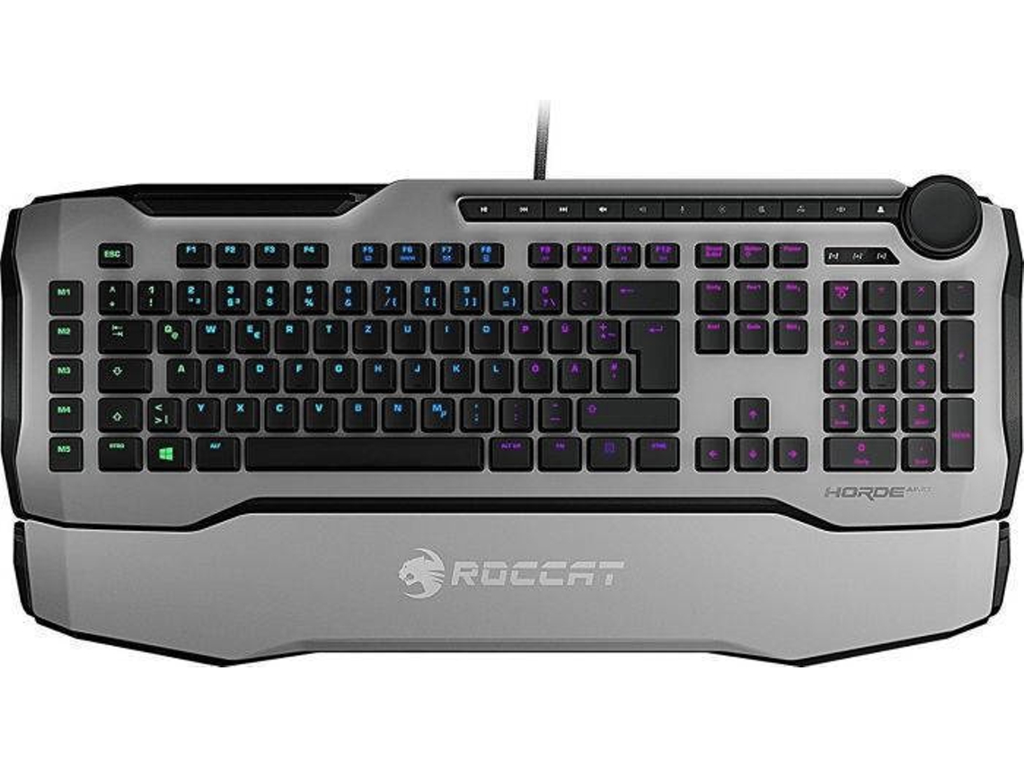 Teclado Gaming ROCCAT Horde AIMO Membrana Alemão Preto Worten pt