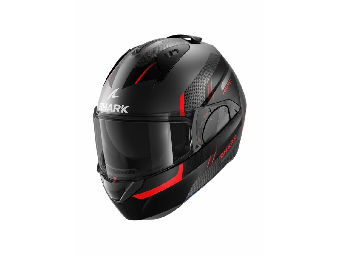 Capacete De Motocicleta Modular Shark Evo Es Kryd Mat Anthracite Black