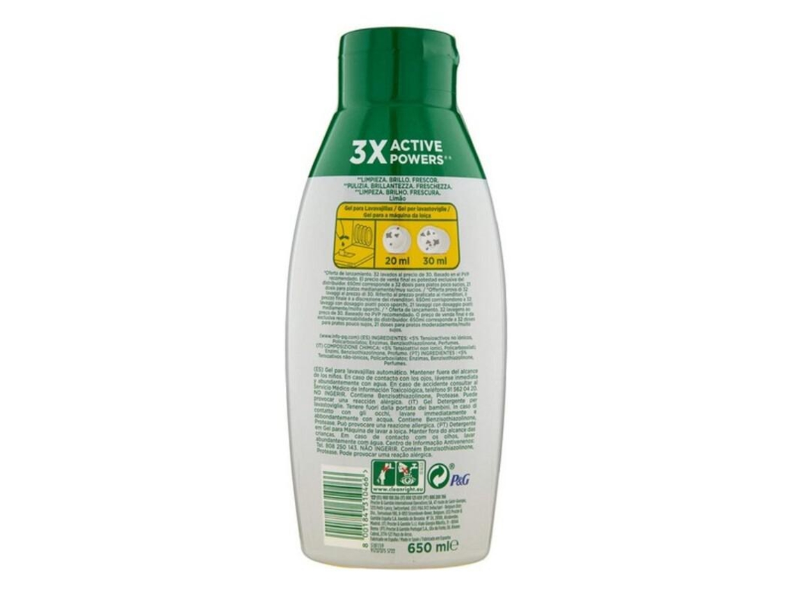 Detergente para a Louça Platinum Fairy 650 Ml Worten pt