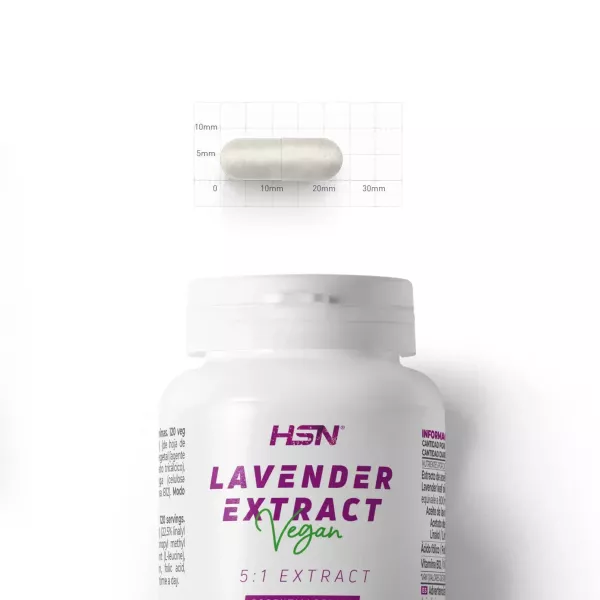 Suplemento Alimentar HSN Extrato De Lavanda 5 1 160 Mg 120 Veg Caps