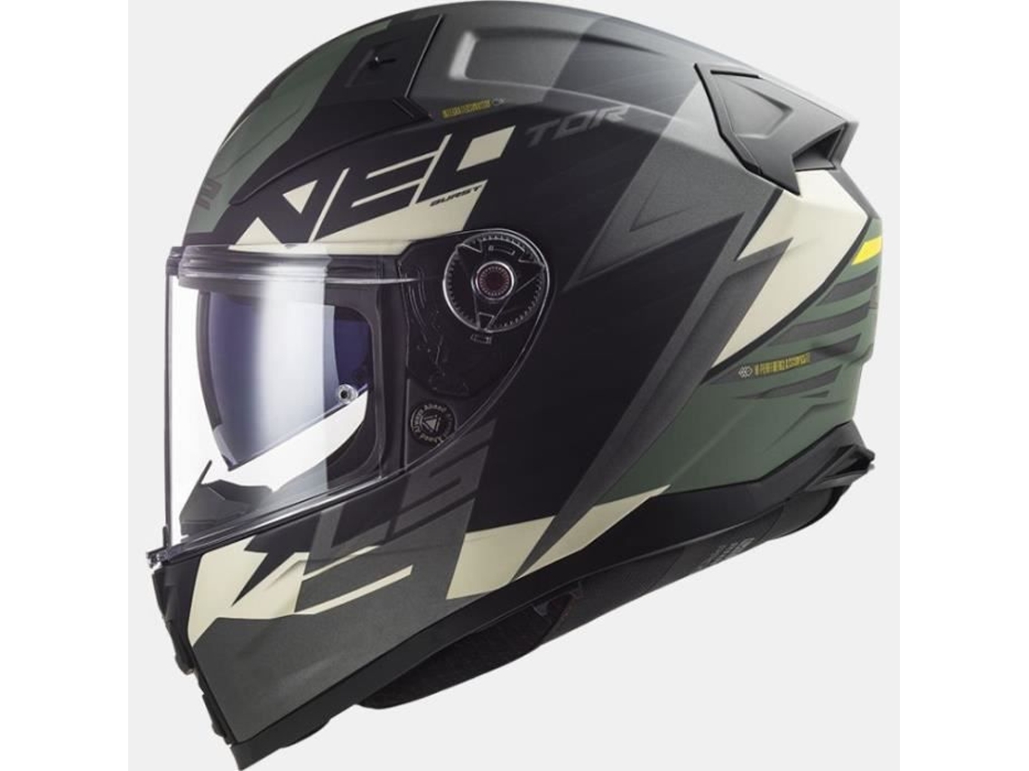 Capacete integral LS2 Vector II Absolute Preto e cinza titânio