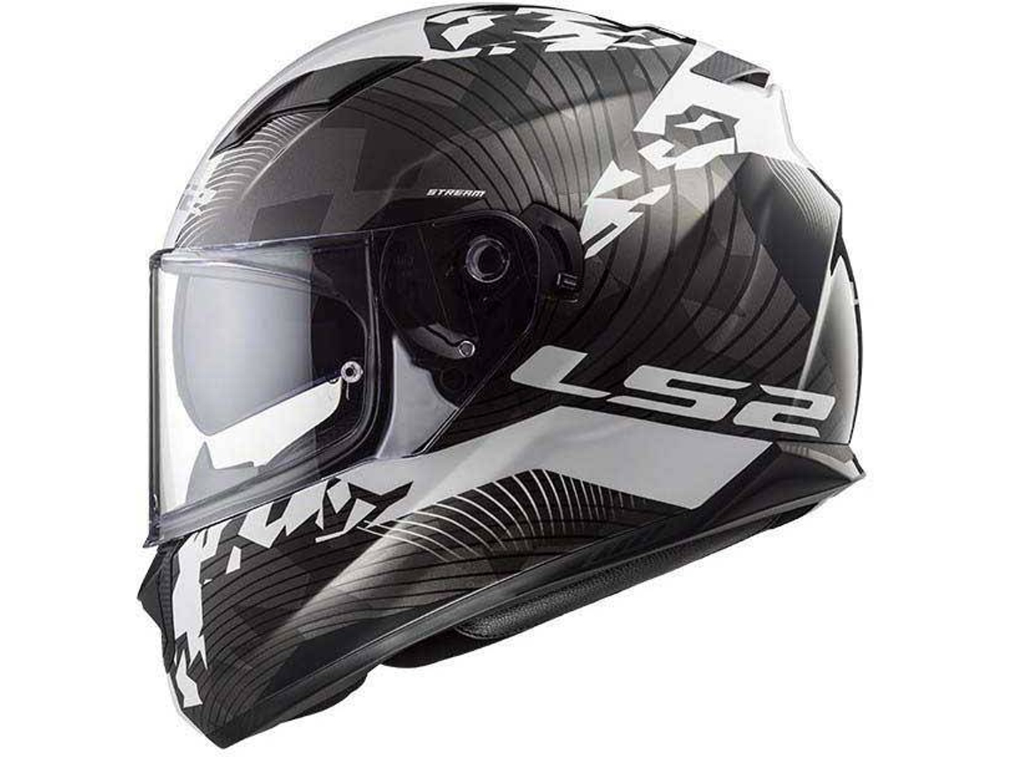 Capacete Integral Ls Ff Stream Evo Hype Black White Titanium Tam