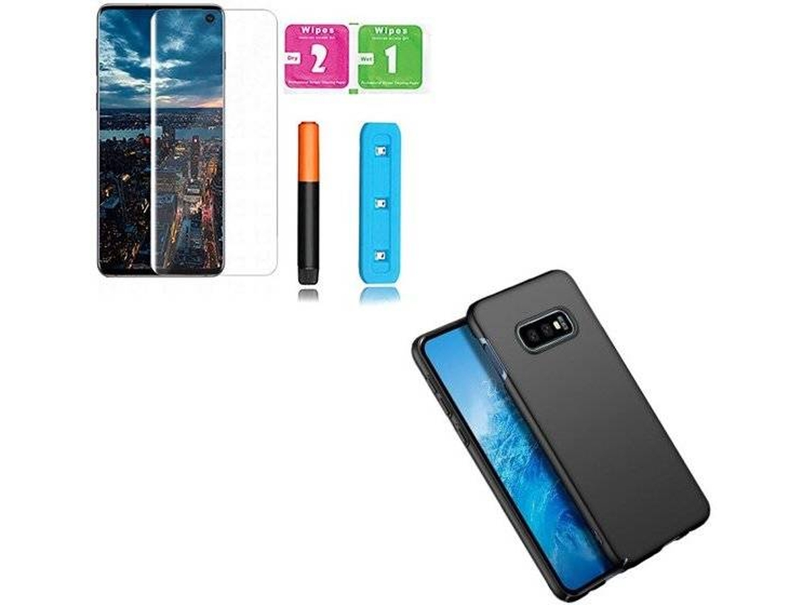 Kit Capa e Película de Vidro Nano Curved UV Samsung Galaxy S10e