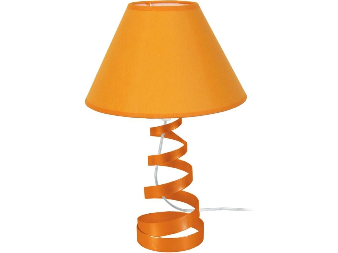 Candeeiro De Mesa Tosel Spirala Laranja Worten Pt