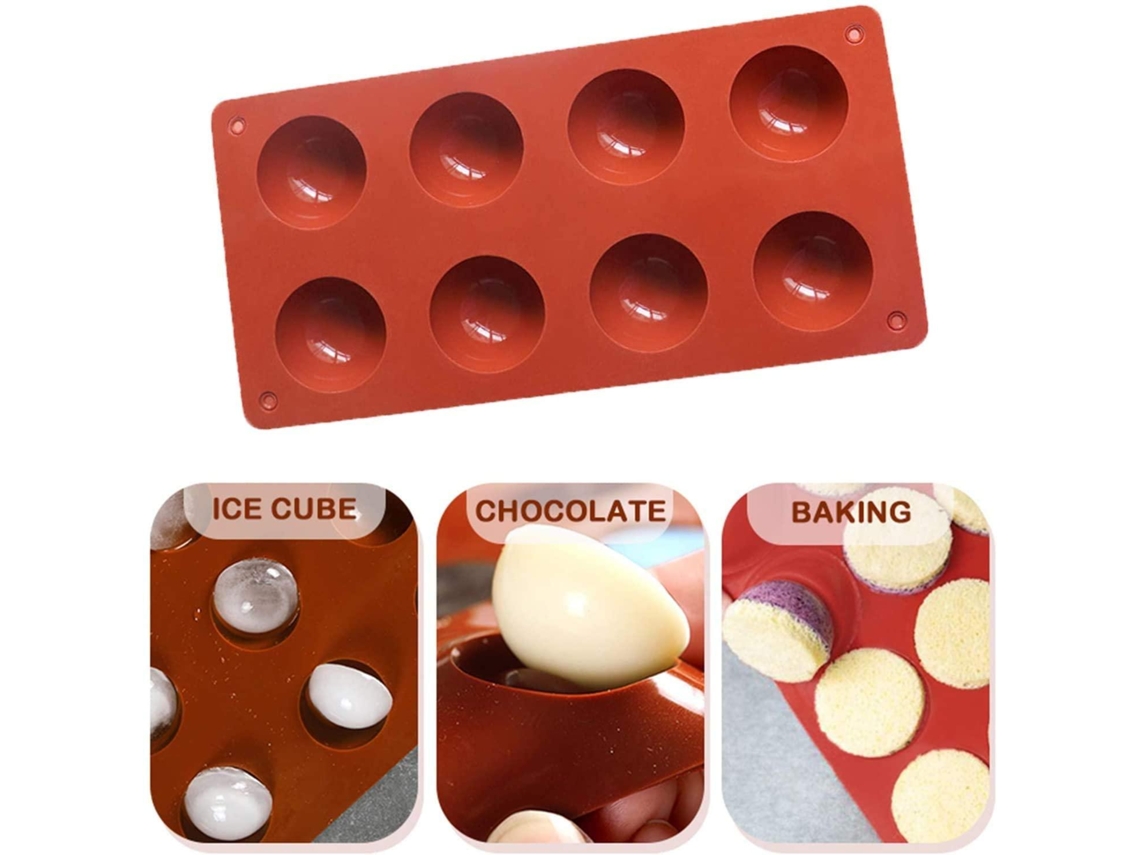 Cubo De Gelo E Molde De Chocolate Etc Silicone Pcs Vermelho Inf