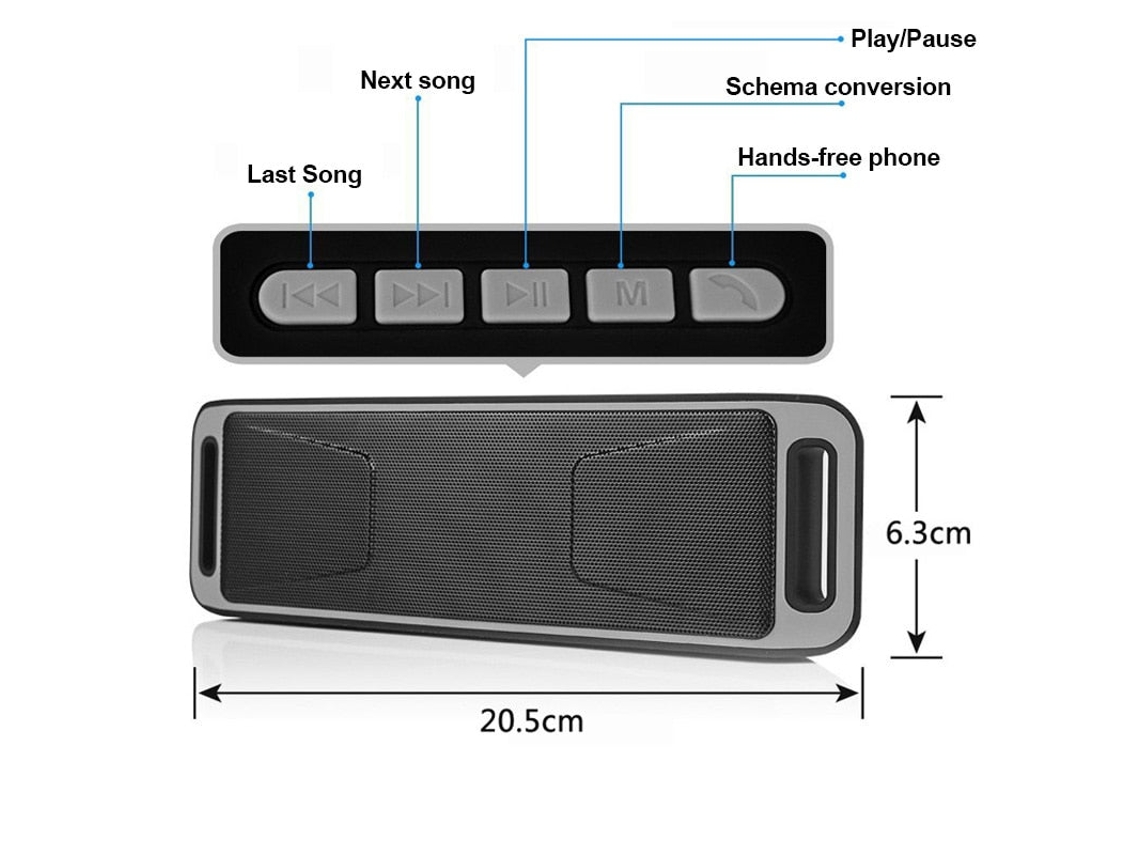 Bluetooth Port Til De Alta Qualidade Alto Falante Sem Fio Slowmoose