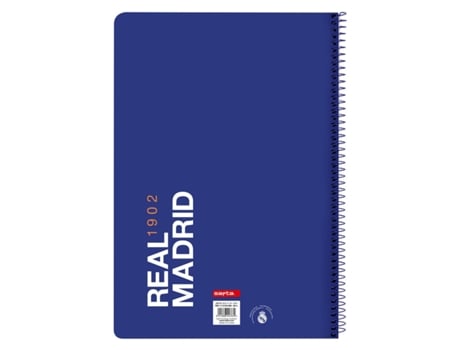 Caderno De Argolas Real Madrid C F Azul Branco A Worten Pt