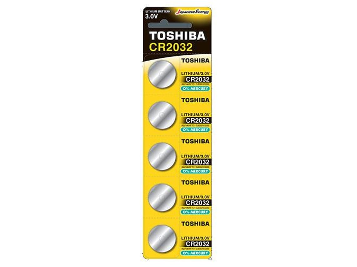 Toshiba Battery Set Alkaline Lithium Cr2032 Pw Bp 5 Li Batterie Bateria