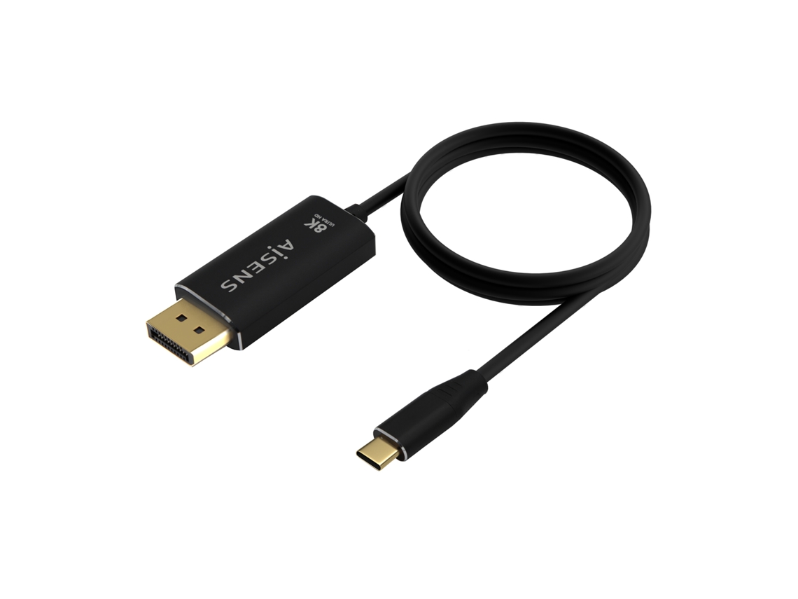 Adaptador De Cabo De V Deo Aisens M Usb Type C Displayport Preto