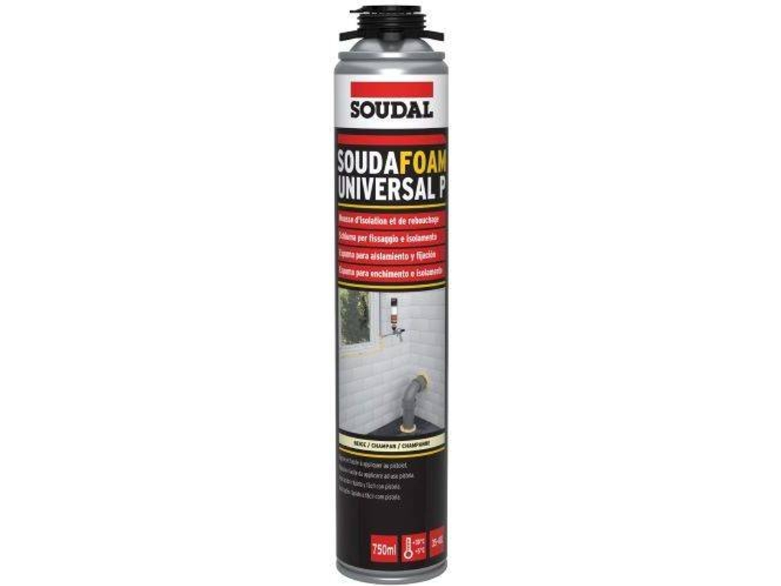 Espuma Poliuretano SOUDAL Universal Para Pistola 750ml Worten Pt