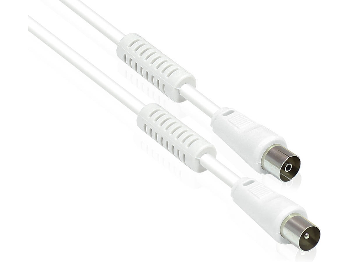 Cabo De Antena ALCASA Coaxial 1 M Branco Worten Pt