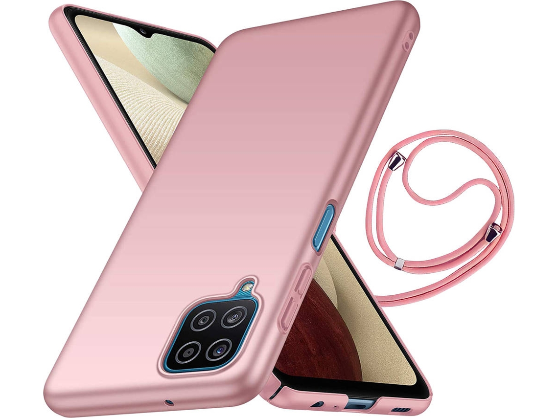 Capa Samsung A12 ANTIIMPACTO Turtleshell Rígida Cordão Rosa