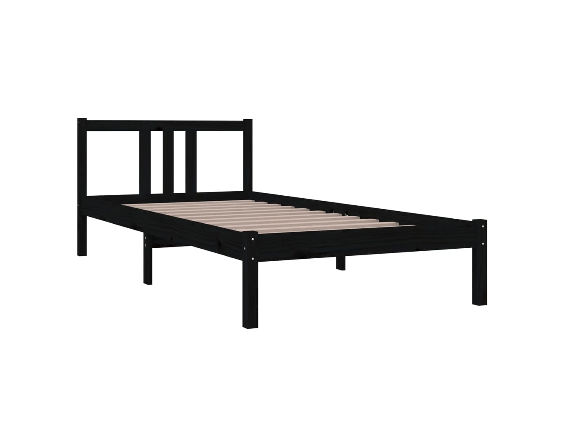 Vidaxl Estrutura De Cama X Cm Madeira Maci A Preto Worten Pt