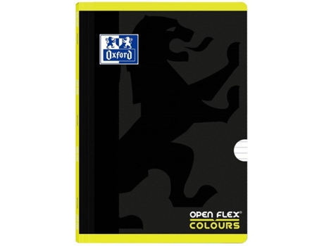 Caderno Oxford Preto E Amarelo A Pautado Folhas