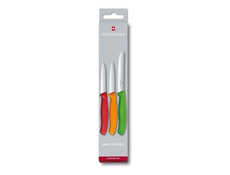 Victorinox 3 Piece Paring Knife Colour Set Stainless Steel Genuine