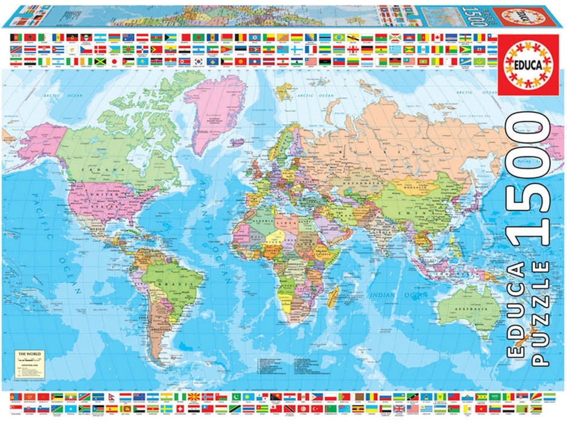 Puzzle Educa Mapa M Ndi Pol Tico Idade M Nima Anos