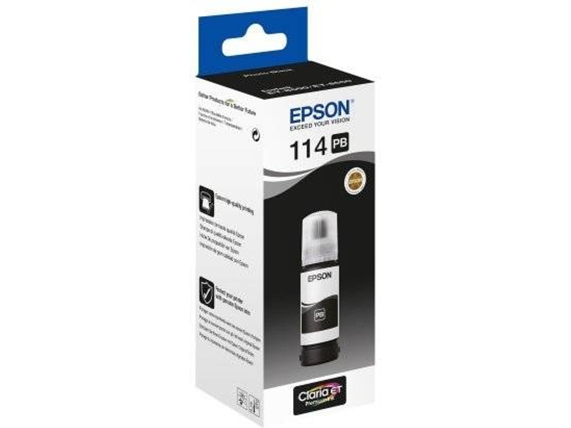 Tinteiro EPSON 114 EcoTank Preto Premium C13T07B140 Worten Pt