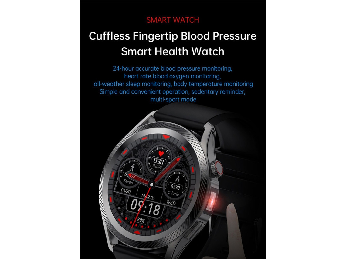 Smartwatch CHRONUS X5 Health Watch Termômetro Monitor de Frequência