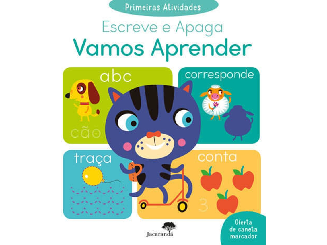 Livro Primeiras Atividades Escreve E Apaga Vamos Aprender Português