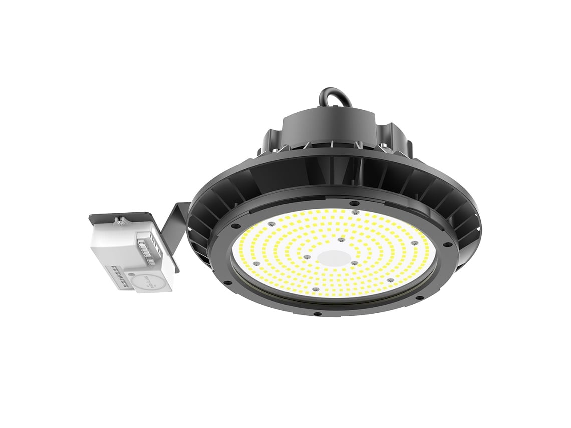 Campânula Industrial Ufo 200W Chipled Osram 1 10V Regulavel Frio LEDBOX