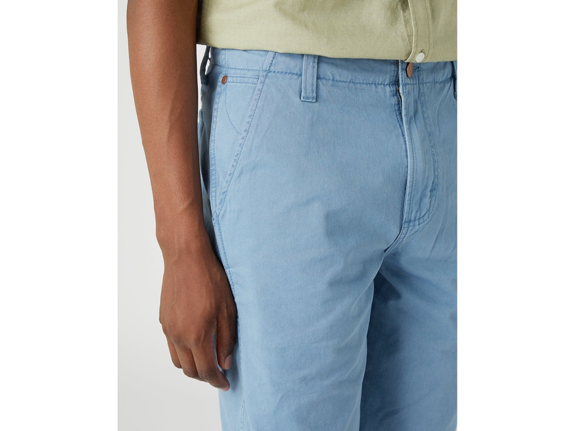 Calções Chino para Homem WRANGLER 30 Azul Worten pt