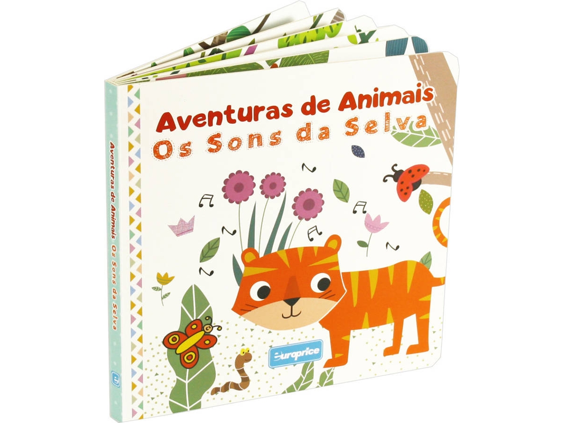 Livro Aventuras de Animais Os Sons da Selva de EUROPRICE Português