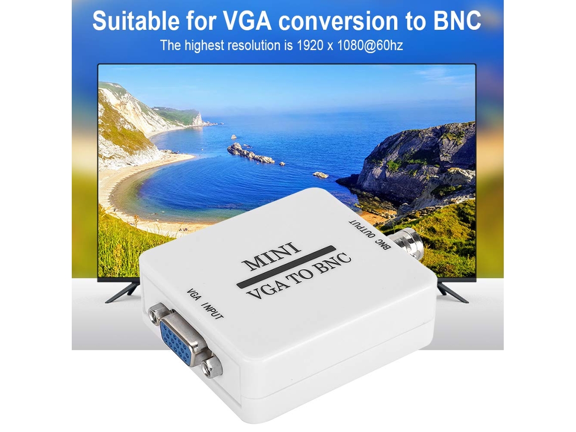 Conversor Vga Para Bnc Mini Hd Vga Para Bnc 1920 X Para