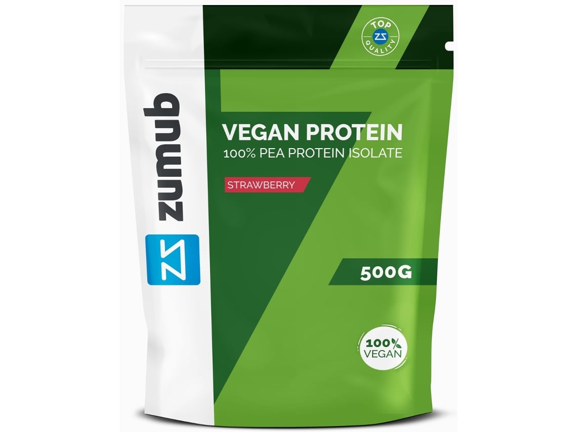 Suplemento Alimentar ZUMUB Vegan Protein 500g Sabor Morango