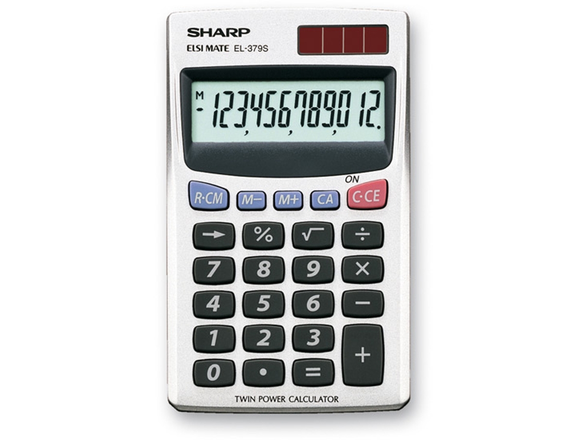 SHARP El 379Sb Calculadora Pocket Calculadora Básica Branco Worten pt