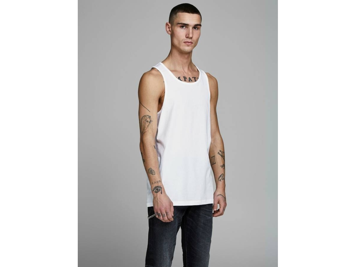 Conjunto De Tops B Sicos Jack Jones Algod O Homem Xxl Branco