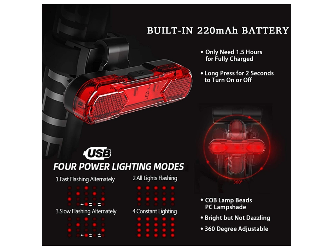 Luz Traseira Da Bicicleta Luz Traseira Da Bicicleta Pack Luzes Da