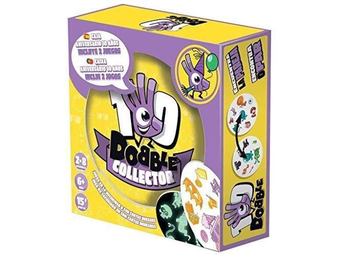 Jogo De Tabuleiro Asmodee Dobble Collector Aniversario Idade Minima