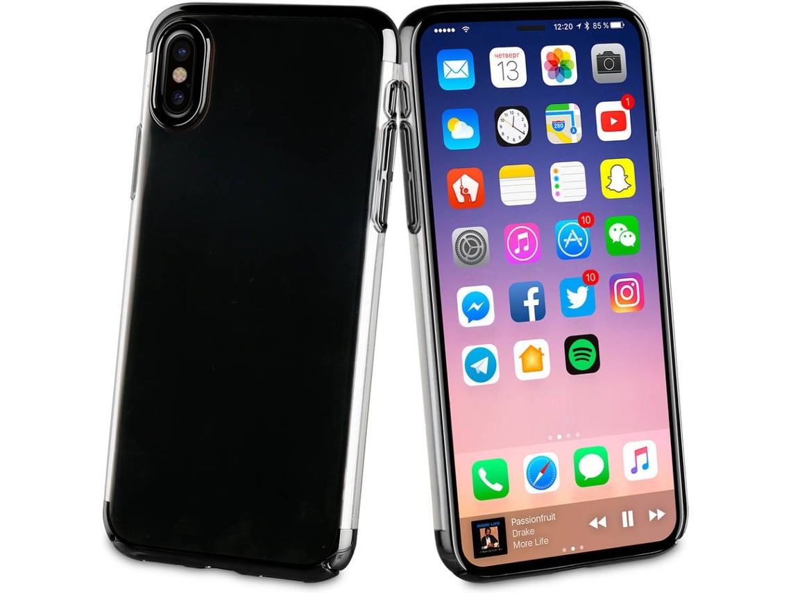 Capa Iphone X Xs Muvit Crystal Preto Worten Pt