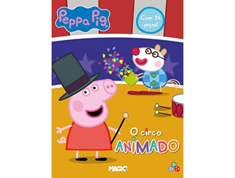 Livro Quebra-Cabeça Peppa Pig - O Circo Animado - 101121 de Magic Kids (Português)