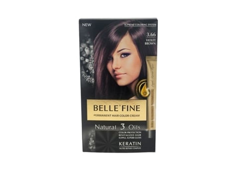 Tinta Permanente Belle´Fine Nº 3.66 Violeta (30 ml)