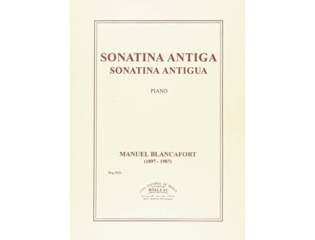 Livro Sonatina Antiga de Blancafort, Manuel, Puche, Sofia (Espanhol)