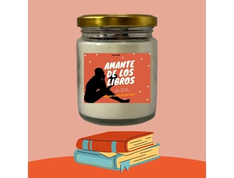 Vela Aromática de Cera de Soja para Amante de Livros FIXPARTS CBB SHOP