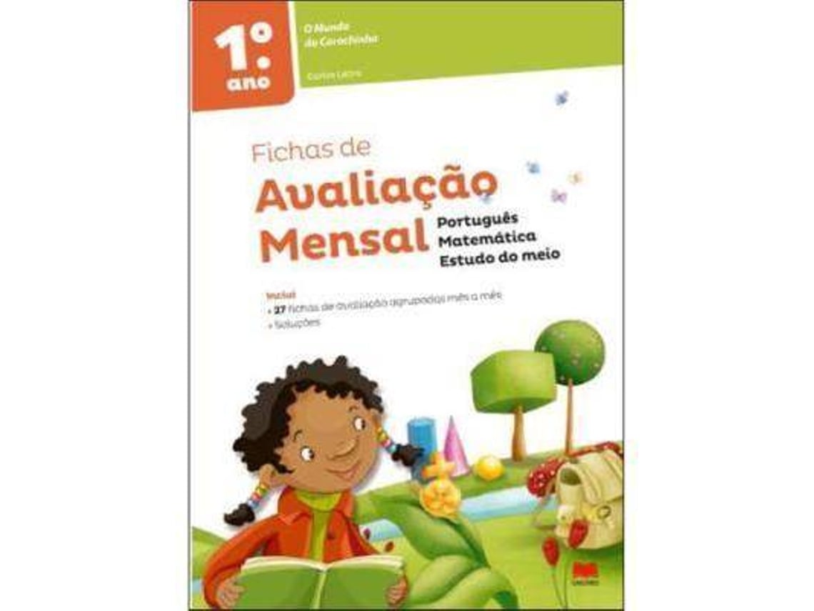 Livro Fichas De Avaliação Mundo Da Carochinha 1º De Carlos Letra Wortenpt 0095